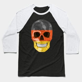 Germany Flag Skull - Gift for German With Roots From Germany Baseball T-Shirt